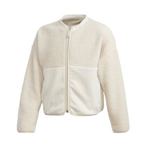 Adidas Cream Sherpa Jacket Girls Medium